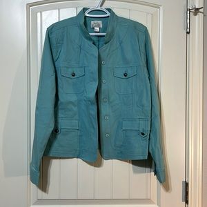 Christopher & Banks Teal Jacket XL